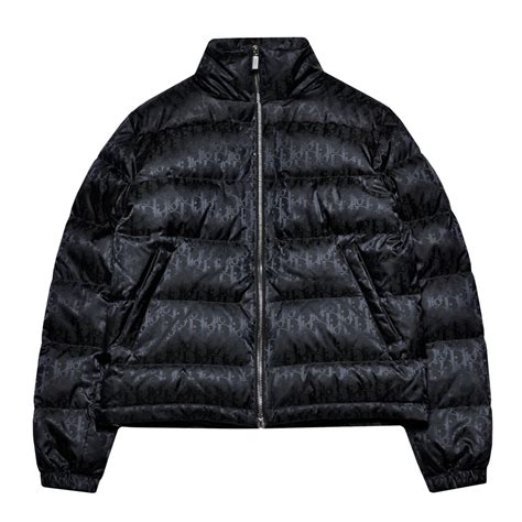 dior puffer jacket monogram|dior oblique down jacket.